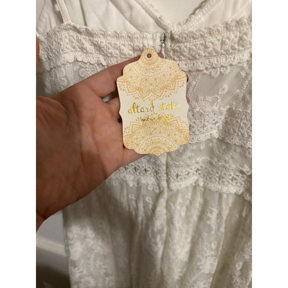 Altar'd State Women's Sleeveless White Lace Maxi Dress - NWT - Extra Small - Picture 5 of 11